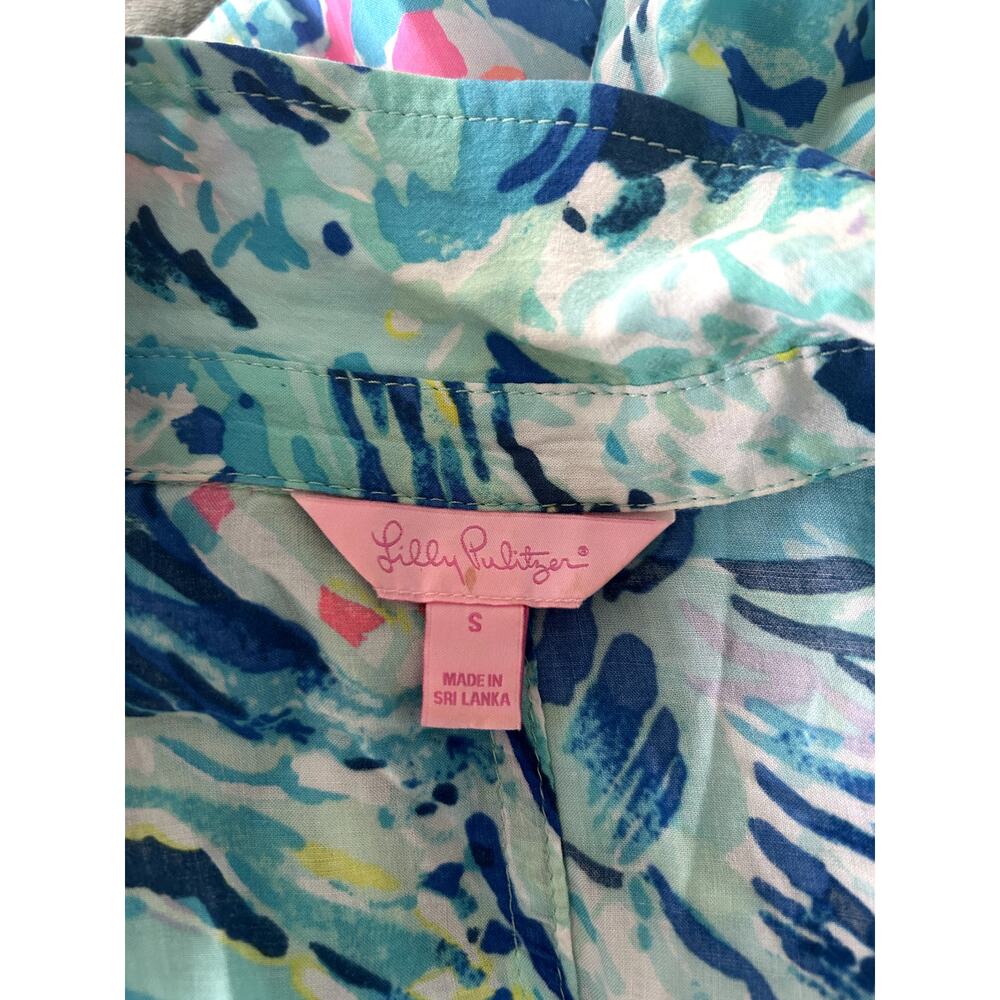 Lilly Pulitzer Resort-Ready Rayon Beach Dress, Size S, with Pockets. - Picture 10 of 10